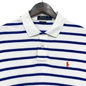 Polo by Ralph Lauren Blue and White Striped Polo Shirt